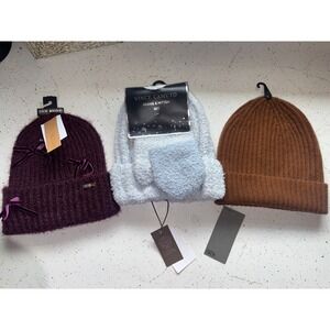 NWT Beanie Bundle Nordstrom Rack-Cashmere;Vince Camuto; Steve Madden 3 Piece